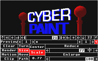 Cyber Paint atari screenshot