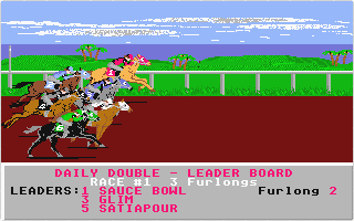Daily Double Horse Racing atari screenshot