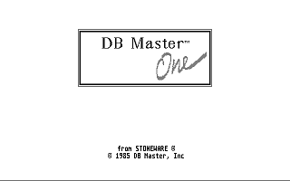 DB Master One