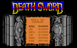 Death Sword atari screenshot