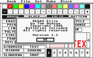 Degas Elite atari screenshot