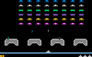 Deluxe Invaders atari screenshot