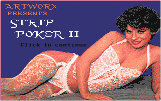 Deluxe Strip Poker atari screenshot