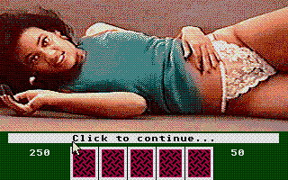 Deluxe Strip Poker II atari screenshot