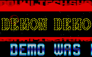 Demon demo atari screenshot