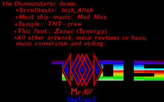 Demounstures Demo atari screenshot