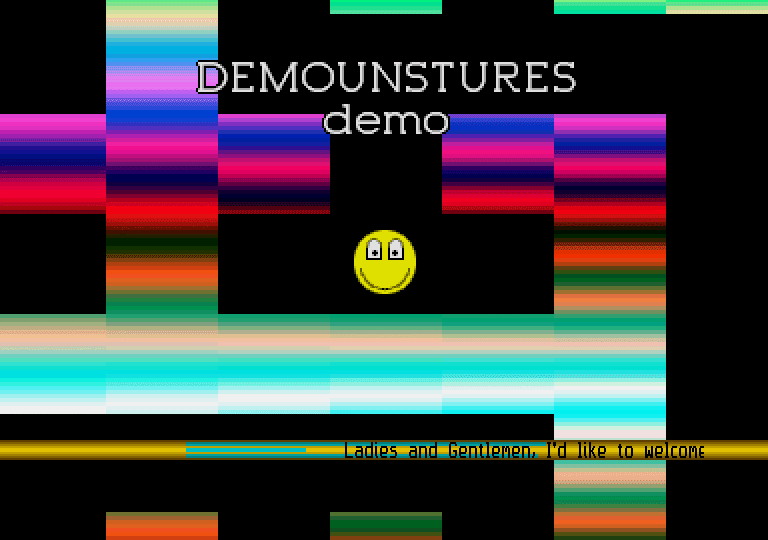 Demounstures Demo atari screenshot