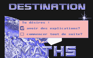 Destination Maths CE1/CE2 atari screenshot