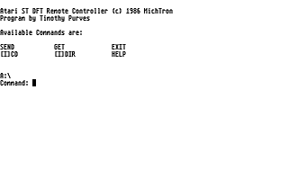 DFT - Direct File Transfer atari screenshot