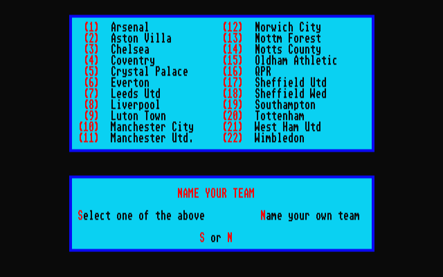 Division One '92 atari screenshot