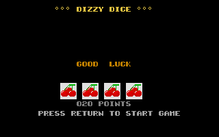 Dizzy Dice atari screenshot