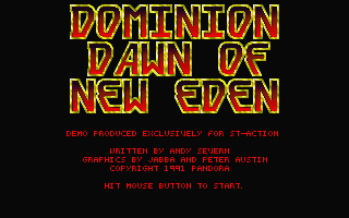 Dominion - Dawn of New Eden atari screenshot