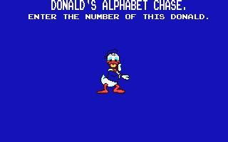 Donald's Alphabet Chase atari screenshot