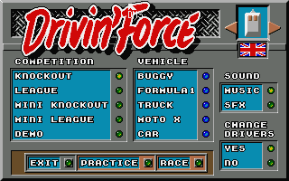 Drivin' Force atari screenshot