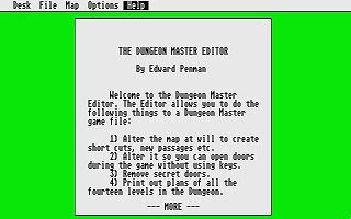Dungeon Master Editor (The) atari screenshot