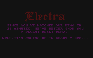 Electra Demo atari screenshot
