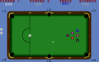 Electronic Pool atari screenshot