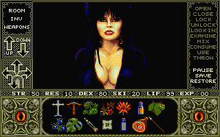 Elvira - Mistress of the Dark atari screenshot
