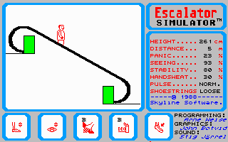 Escalator Simulator atari screenshot