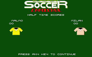 European Soccer Challenge atari screenshot