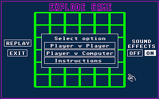Explode Game atari screenshot