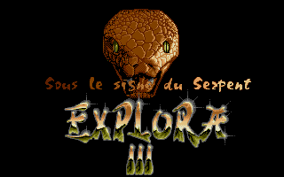 Explora III - Sous le Signe du Serpent atari screenshot