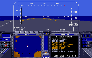 F-19 Stealth Fighter atari screenshot