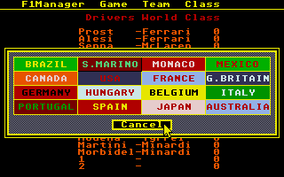 F1 Manager atari screenshot