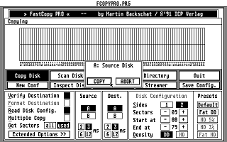 FastCopy (FCopy) atari screenshot