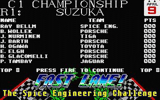 Fast Lane! - The Spice Engineering Challenge atari screenshot