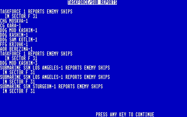 Fifth Eskadra - Modern Naval Combat in the Mediterranian Sea atari screenshot