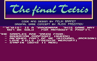 Final Tetris (The) atari screenshot