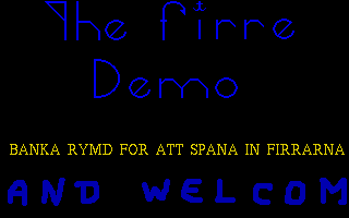 Firre Demo (The) atari screenshot