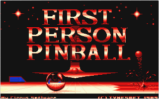 First Person Pinball atari screenshot