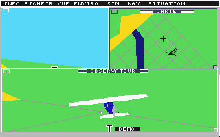 Flight Simulator II atari screenshot