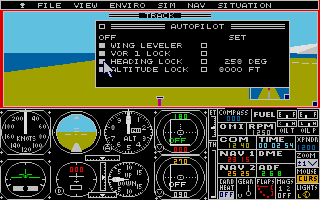 Flight Simulator II atari screenshot