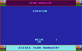 Football Manager II atari screenshot