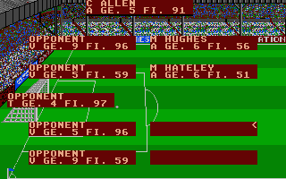 Football Manager II atari screenshot