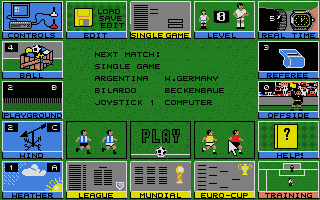 Football Simulation atari screenshot