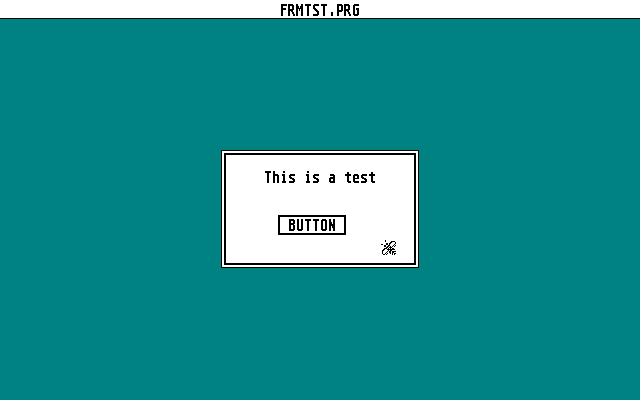 Form Test atari screenshot