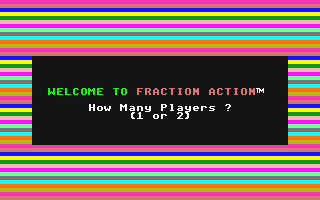 Fraction Action atari screenshot