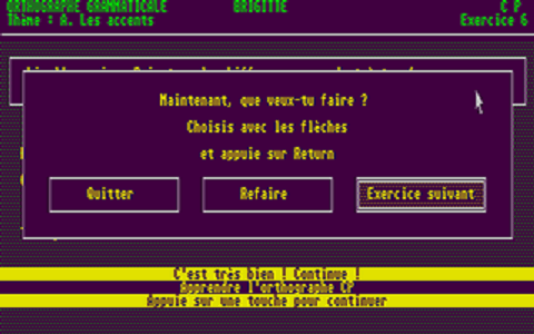 Français CP atari screenshot