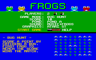 Frogs atari screenshot