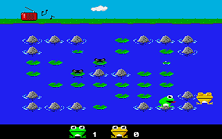 Frogs / Zatacka ST atari screenshot