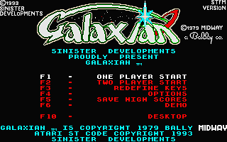 Galaxian atari screenshot