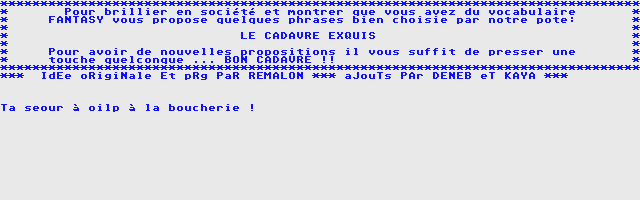 Garcimore II Rire atari screenshot