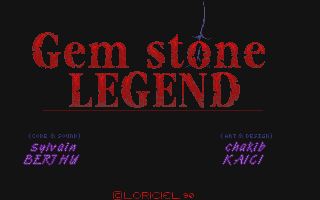 Gem Stone Legend atari screenshot