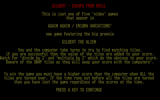 Gilbert - Escape from Drill atari screenshot