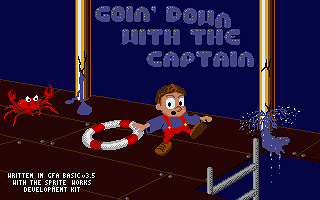 Goin' Down with the Captain atari screenshot