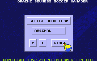 Graeme Souness Soccer Manager atari screenshot